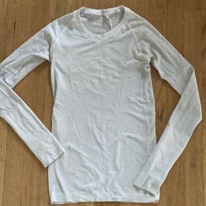 LULULEMON SWIFTLY Tech Long Sleeve White Size 4